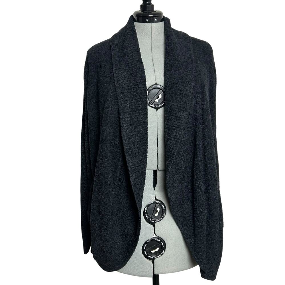 Barefoot Dreams CozyChic Lite Black Circle Cardigan Size L/XL